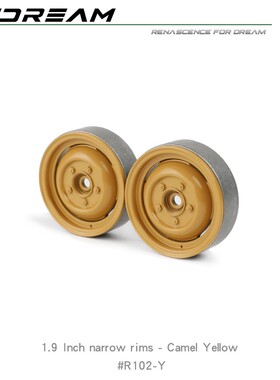 RCDream 复古仿真1.9寸窄胎轮毂1/10 1/8攀爬车D90 RD110 #R102