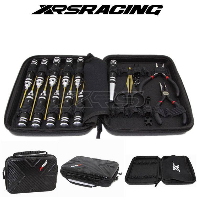 XRS 模型车配件 工具扳手 内六角套筒钳子开口扳手组合17件含包