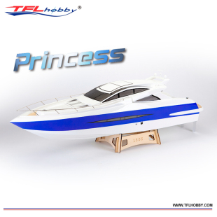 玻璃钢遥控船模型船 豪华游艇O艇 油船大公主1305 TFL天富龙