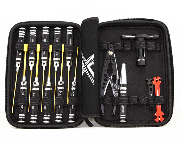 XRS 모델 공구 액세서리 육각 드라이버 소켓 크로스 홀 오프너 렌치 조합 16개