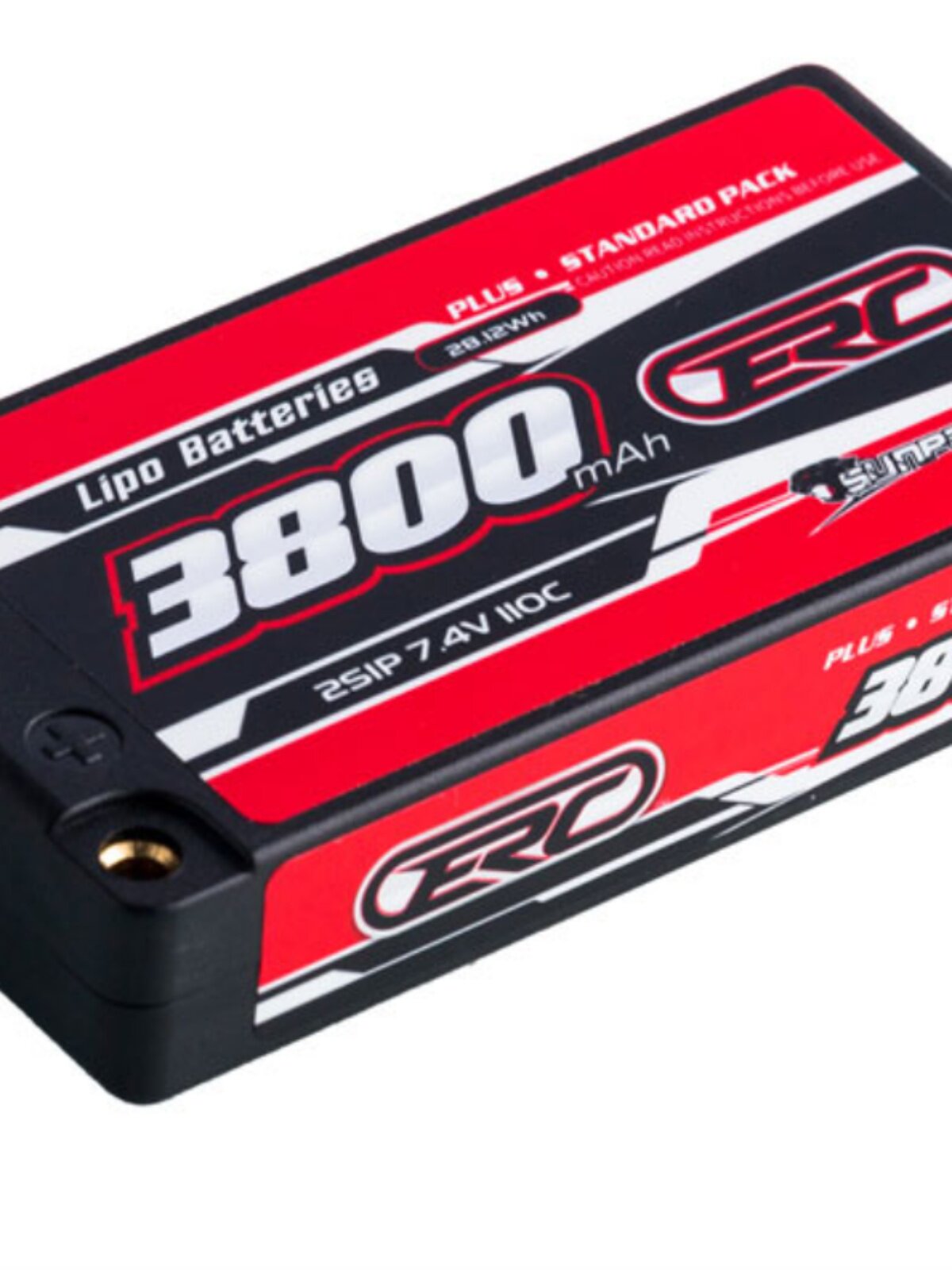 3 링 횡포 한 ERC PLUS 전원 리튬 배터리 모델 자동차 2S 110C 하드 쉘 4MM 3800 7300MAH