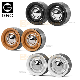 GRC 10仿真攀爬车夹胎SCX10 TRX4 1.9寸金属轮毂G12复古款