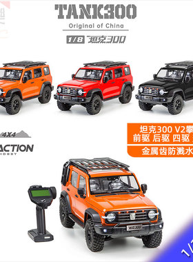 1/8雷神KM坦克300 V2版本仿真RC遥控电动模型车攀爬车越野车 包邮