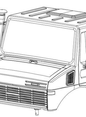 CROSSRC 攀爬车NT4 乌尼莫克 银色车头车壳(组装好)  CS-97401180