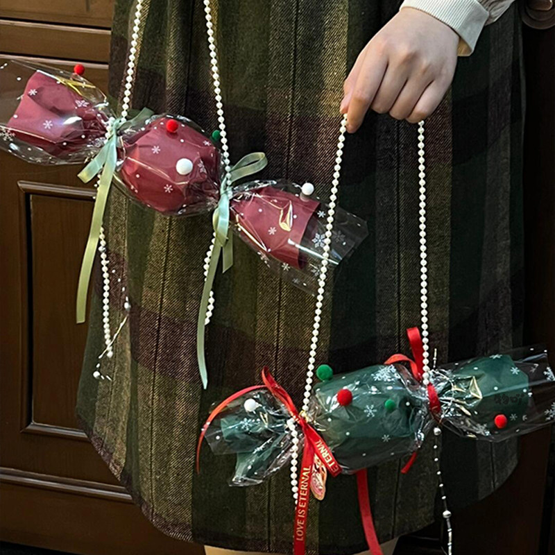 可爱苹果糖果包手工diy材料包实用背包送女生创意生日情人节礼物