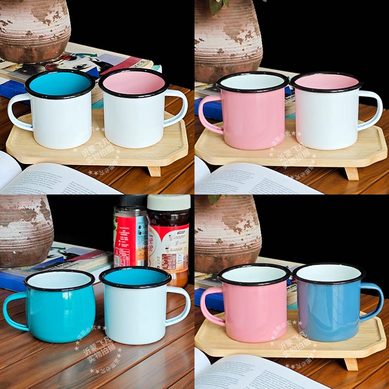 外贸原单搪瓷杯咖啡杯