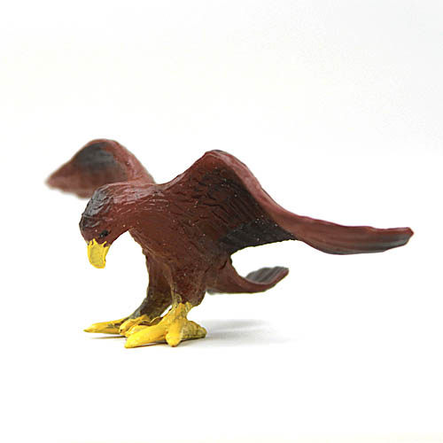 safari仿真模型展翅老鹰野生动物