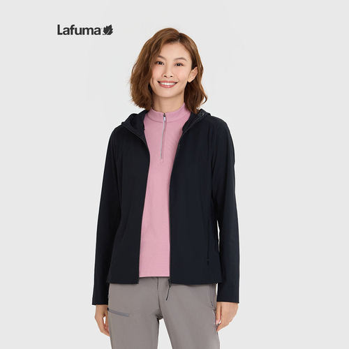 乐飞叶女防紫外线夹克连帽外套