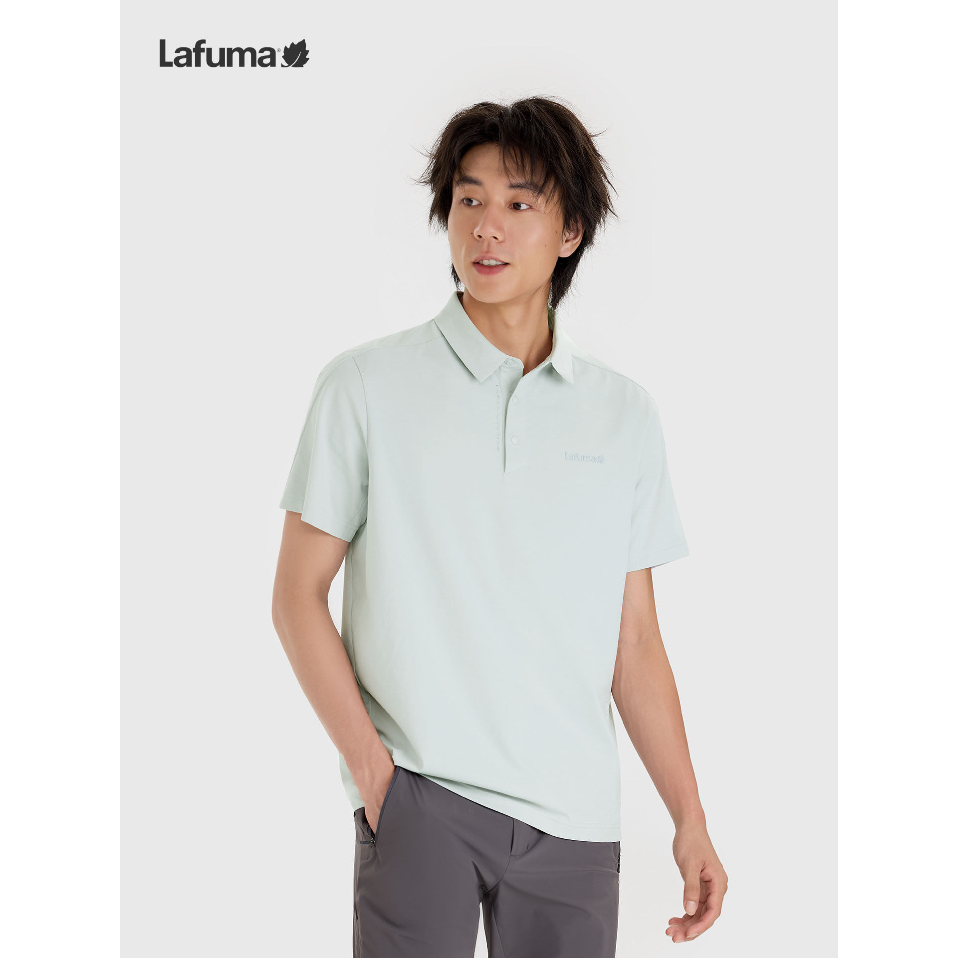 乐飞叶UPF40+防晒速干POLO衫