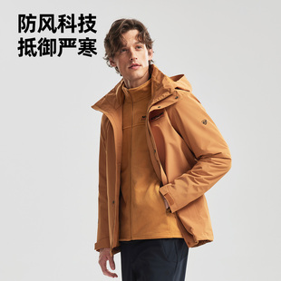 诺诗兰商场同款 三合一冲锋衣25秋冬防风抓绒户外徒步服NWIFH5210S