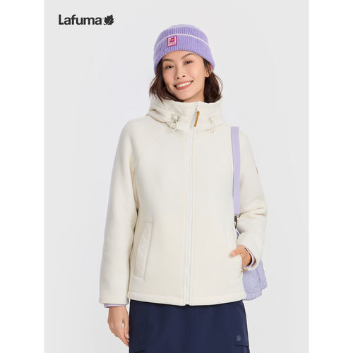 乐飞叶户外女士连帽抓绒衣