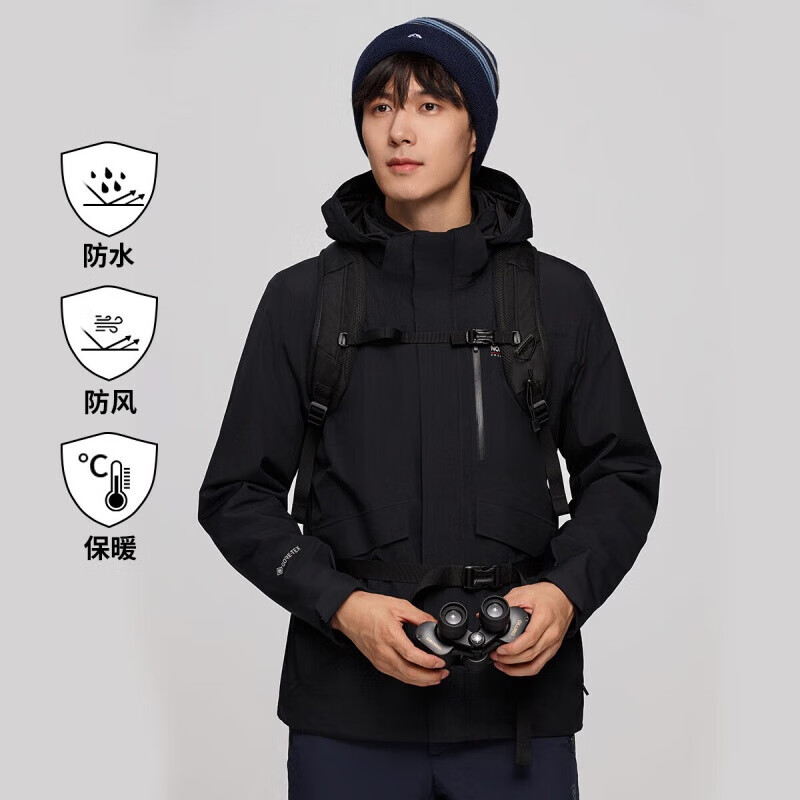 诺诗兰户外男防泼水冲锋衣