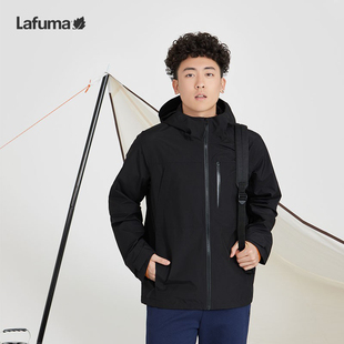 LAFUMA乐飞叶户外防水防风戈尔冲锋衣男连帽夹克春季外套登山服