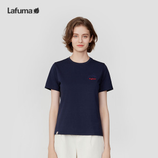 LAFUMA乐飞叶户外圆领抗菌短袖女子吸湿打底衫运动T恤LFTS4BS95