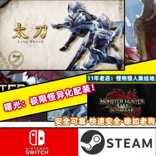 怪异成品炼化配装 ：太刀16.0 Switch怪物猎人曙光Rise存档修改