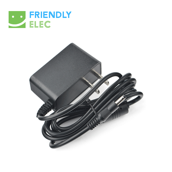 友善5V2A DC电源，波纹稳定高品质4.0*1.7音叉，适用NanoPC-T2/T3