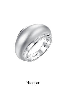 HESPER 绮丽之寂系列 胖胖花器造型纯银戒指 独立设计