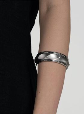 HESPER 绮丽之寂系列 立体光影花器造型纯银手镯手环 独立设计