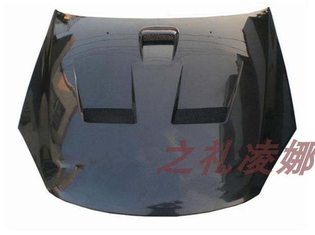 三菱蓝瑟碳纤维机盖改装件蓝瑟开孔碳纤机盖/菱悦V3该EVO10款机盖