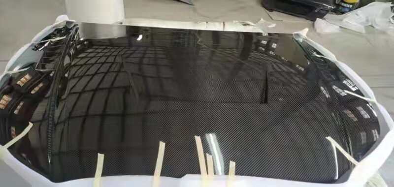 适用于奥迪A3双面碳纤维机盖