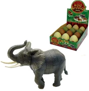 Trứng động vật 4D 3 tuổi lắp ráp đồ chơi giáo dục mô hình động vật hoang dã đánh vần con voi khủng long - Đồ chơi gia đình