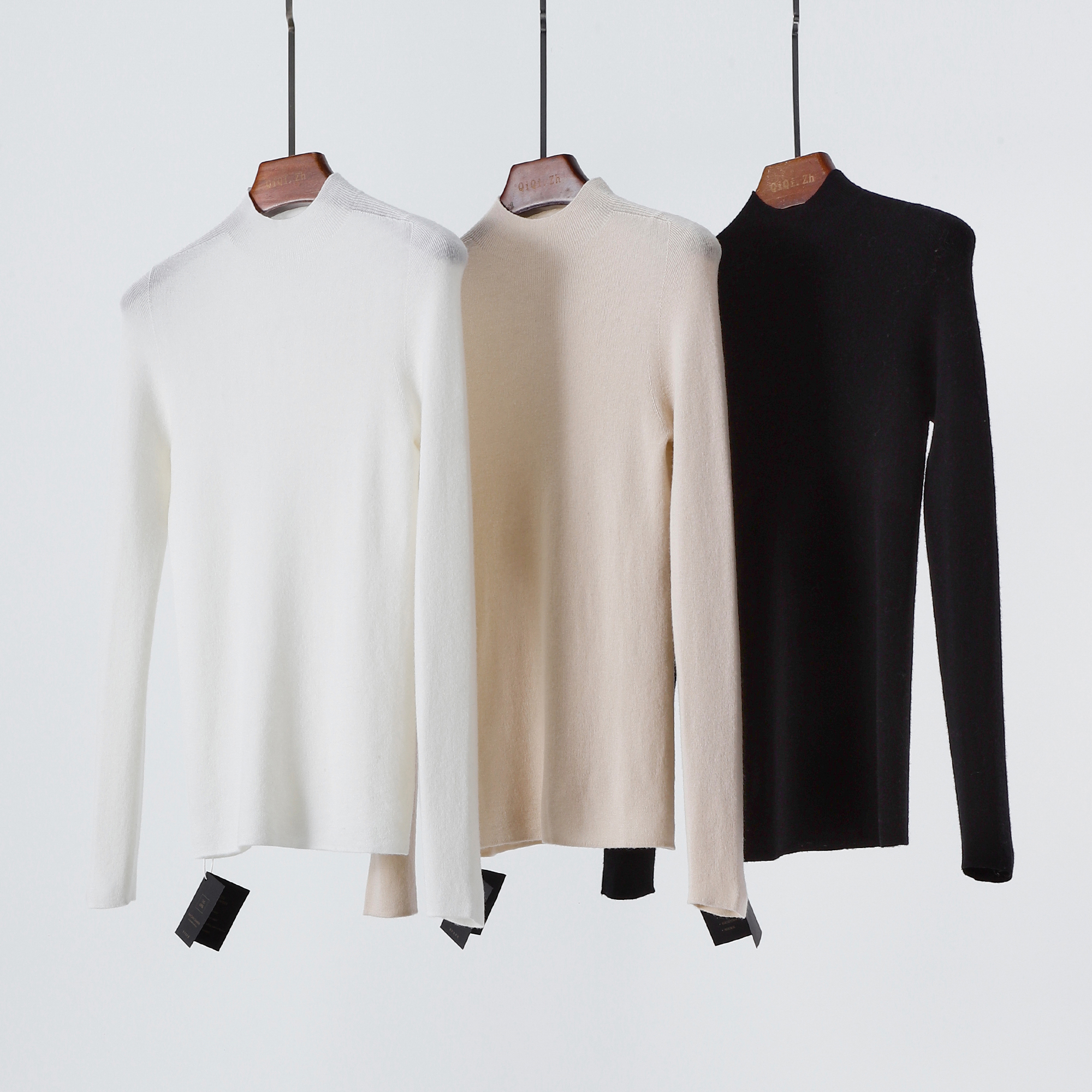 半高领山羊绒针织衫女长袖