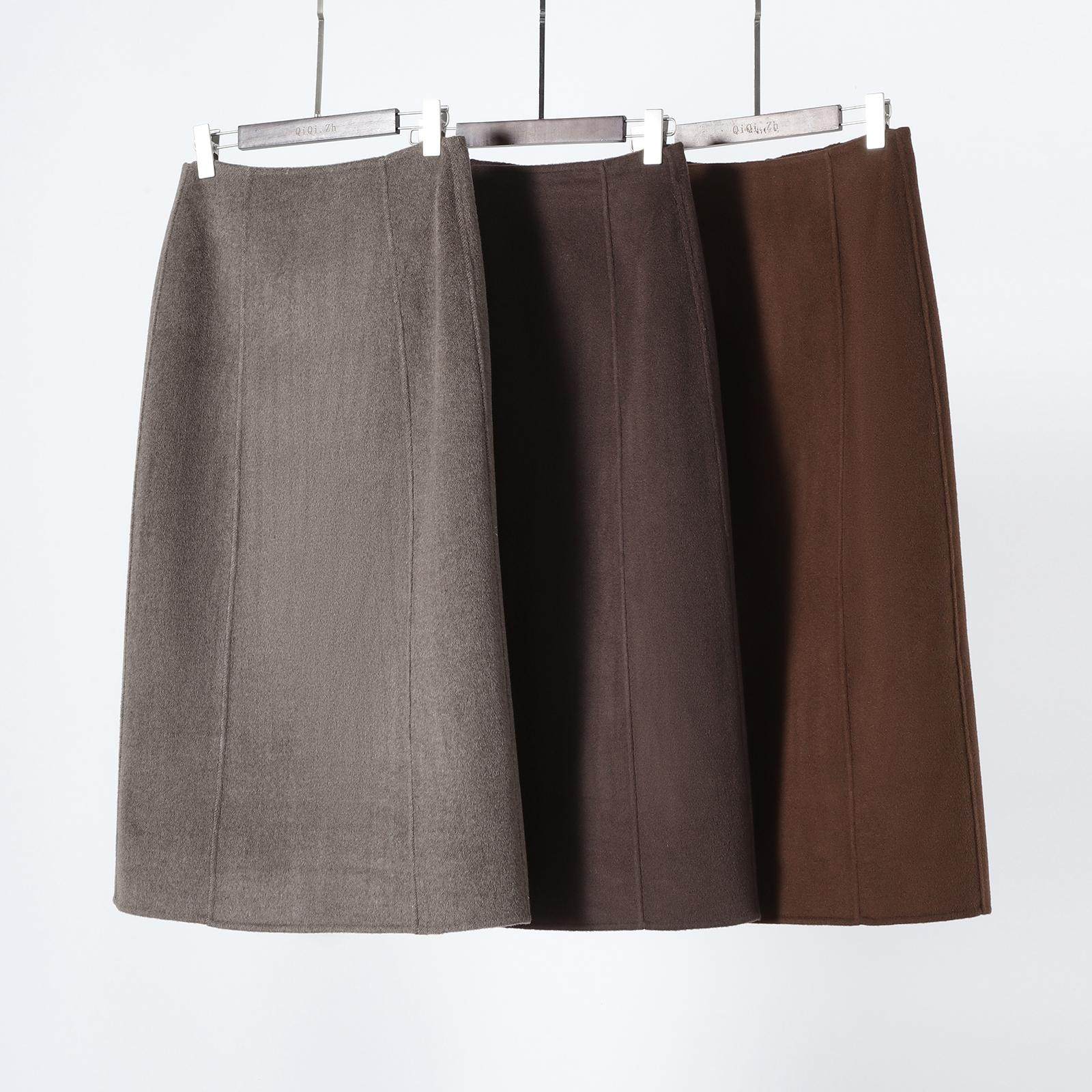 手工双面呢修身半身裙 气质优雅加厚羊毛羊绒双面手缝中长款裙子,女装/女士精品,半身裙,淘宝优惠券,粉丝福利购,淘宝优惠卷