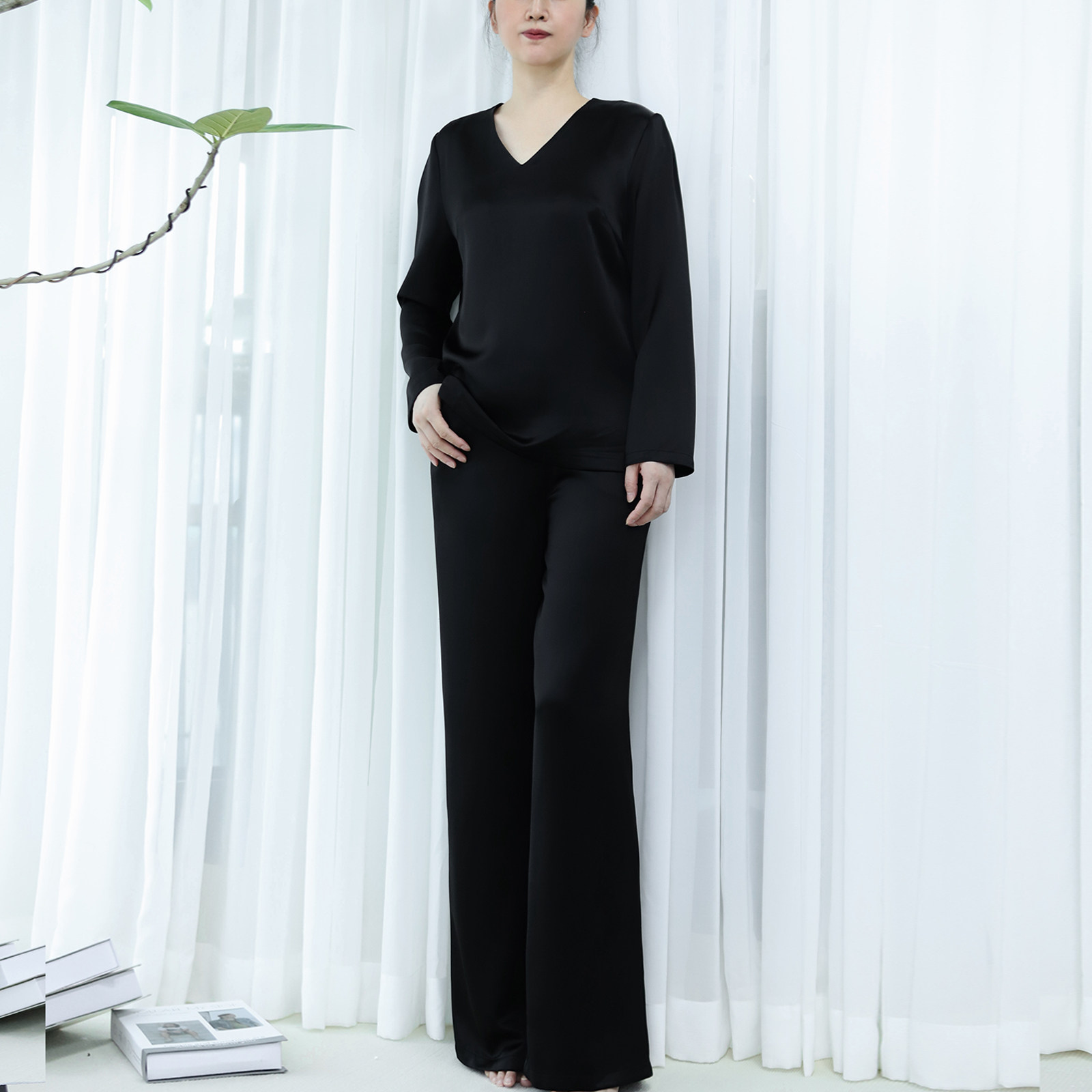 醋酸简约高级时尚套装