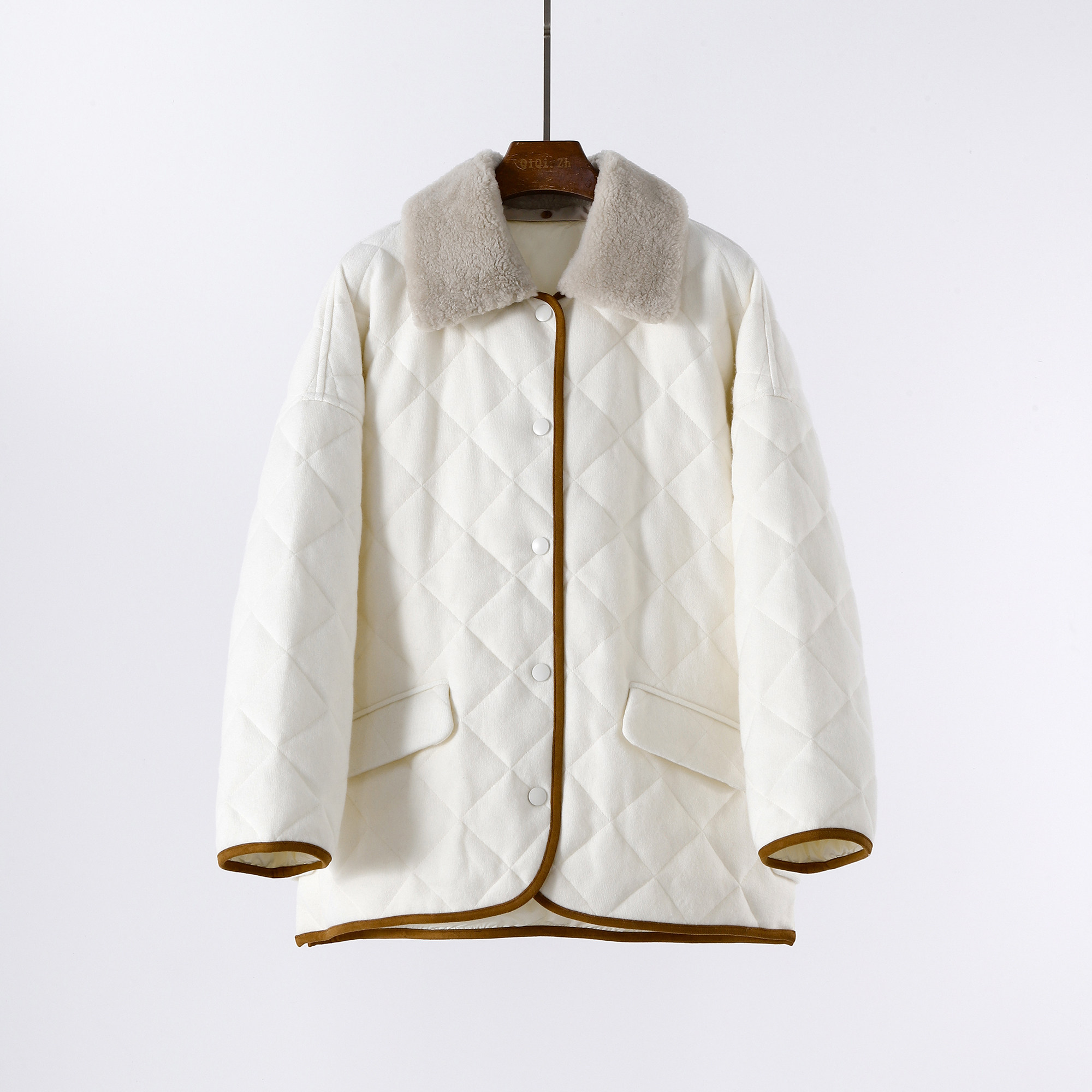 质感美货 山羊绒+鹅绒菱格绗缝极简廓形针织羽绒服 外套,女装/女士精品,羽绒服,淘宝优惠券,粉丝福利购,淘宝优惠卷