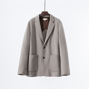 家属款 闲适儒雅精纺针织羊毛休闲西装外套