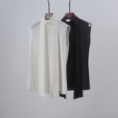 衬衫 约瑟F尾 桑蚕丝立领飘带无袖 小重磅真丝双绉 上衣 温柔气质