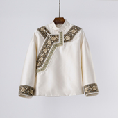 贵货 国风立领盘扣上衣外套 超重工立体刺绣新中式