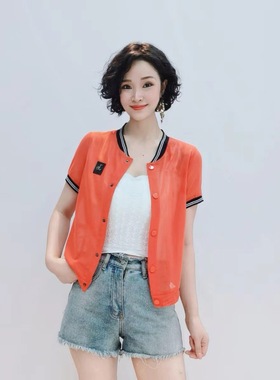 T082 【微瑕处理】夏季时尚休闲百搭外披短款外套D10