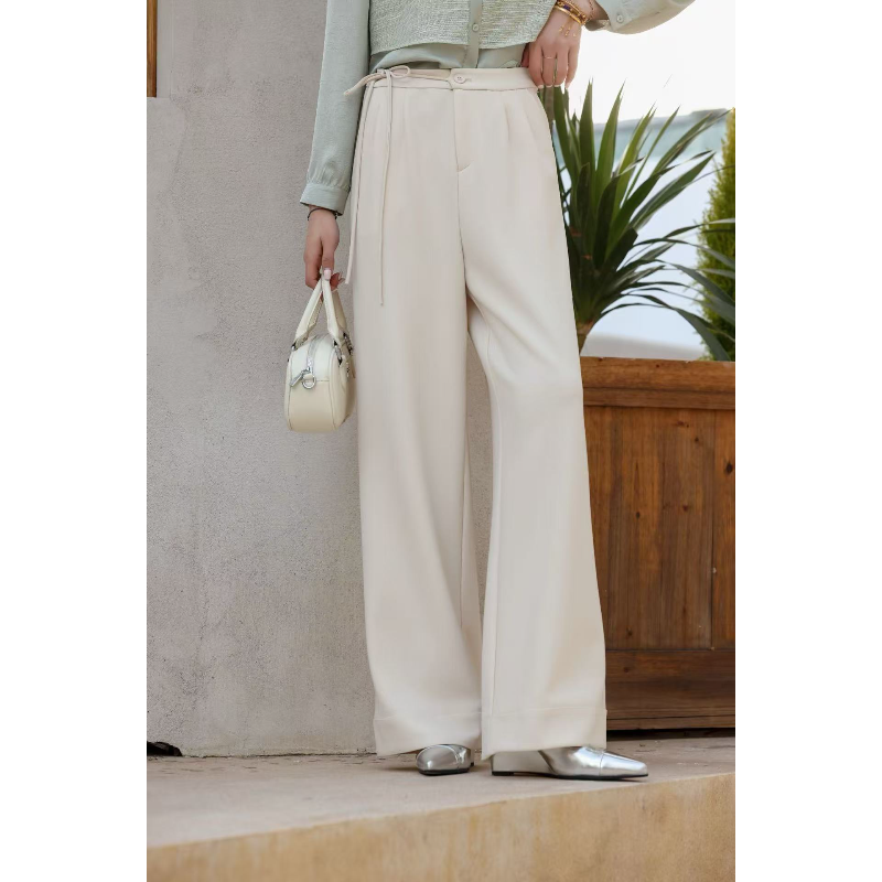 9107 春季简约时尚高端气质百搭阔腿裤,女装/女士精品,休闲裤,淘宝优惠券,粉丝福利购,淘宝优惠卷