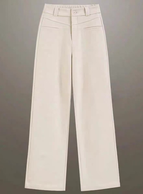 7826 秋冬款新款时尚高腰显瘦百搭休闲直筒裤YDY