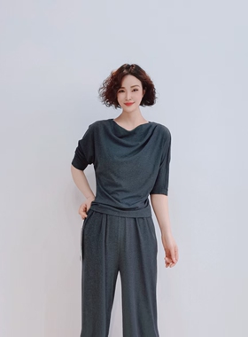 9201 夏季新款针织上衣简约裙洋气显瘦百搭套裤