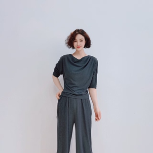 9201 夏季新款针织上衣简约裙洋气显瘦百搭套裤