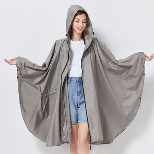 雨衣女斗篷式雨天防水成人男户外背包走路骑车大码薄外套雨披便携