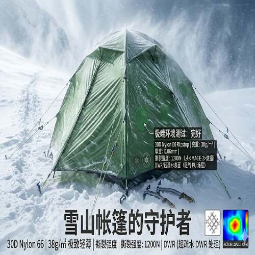 耐寒30D尼龙66硅胶涂层降落伞布