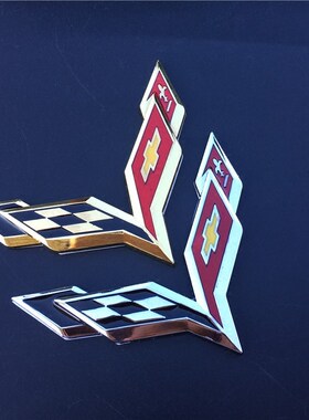正品ETIE 雪佛兰克尔维特改装金属车贴3D立体车标志科鲁兹迈瑞宝