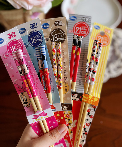 卡通彩色儿童成人竹筷子