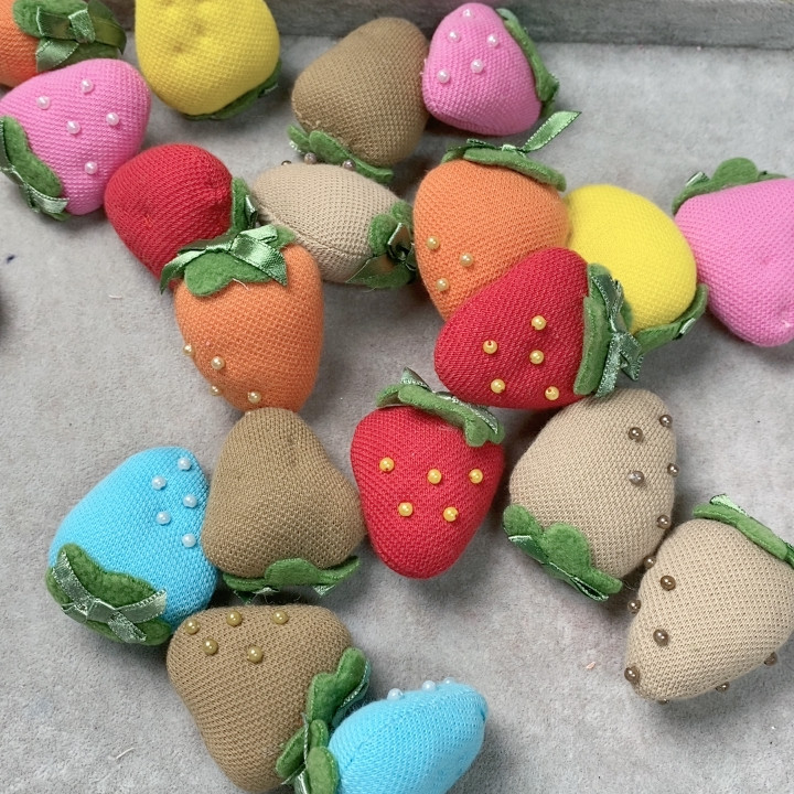 198号20个钉珠草莓,饰品/流行首饰/时尚饰品新,胸针,淘宝优惠券,粉丝福利购,淘宝优惠卷