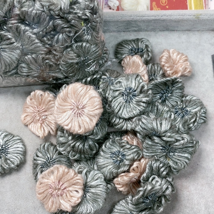 68号约110个毛线花盘,饰品/流行首饰/时尚饰品新,胸针,淘宝优惠券,粉丝福利购,淘宝优惠卷