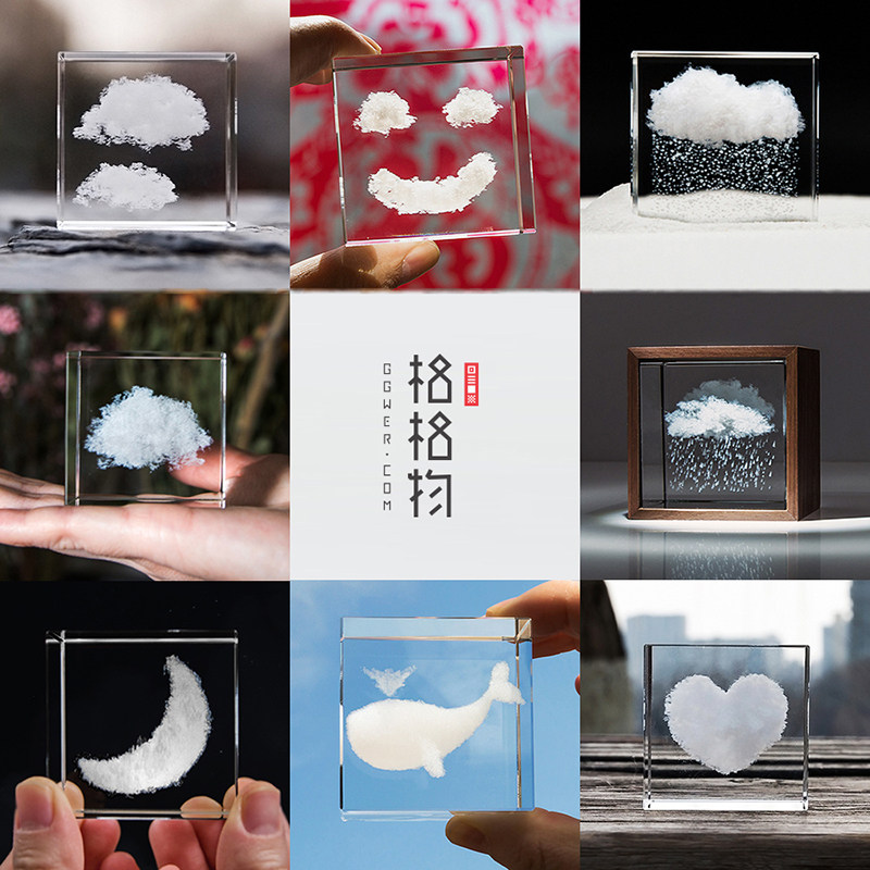 云朵水晶朋友情侣日式礼物礼品