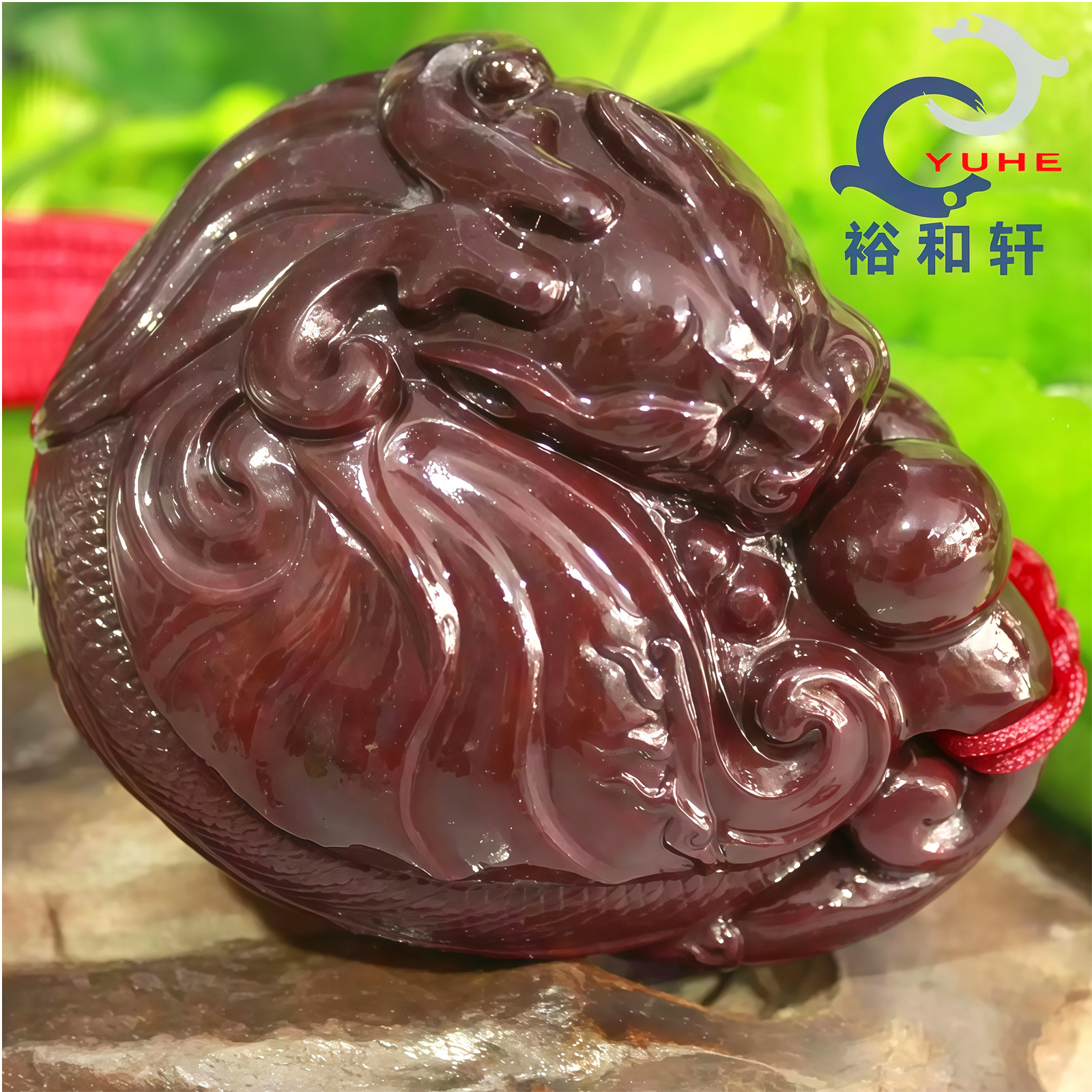寿山石手件珍品 金砂月尾紫 文石雕