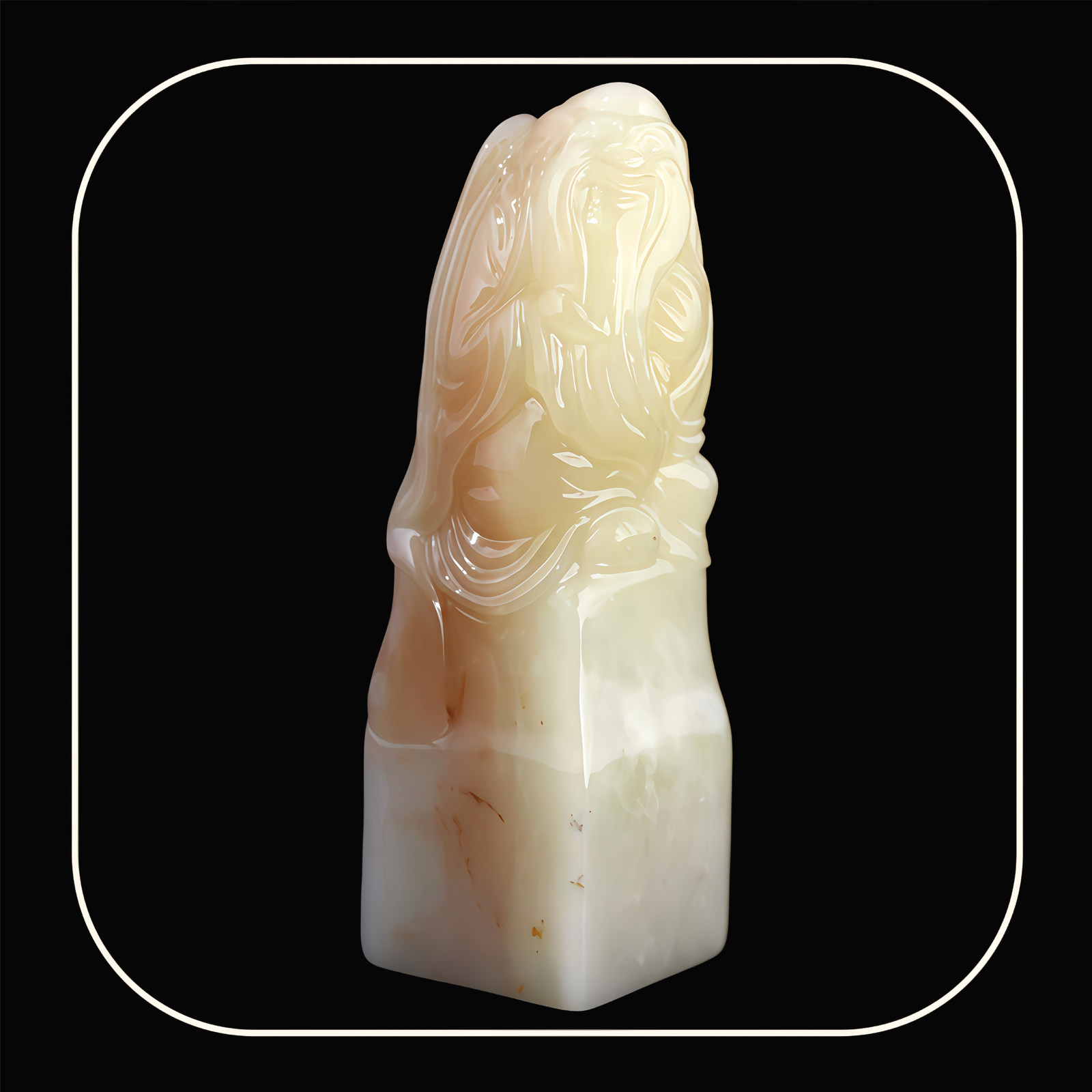 寿山石印章芙蓉冻石精美寿星印钮章书法篆刻名章高档礼品章裕和轩