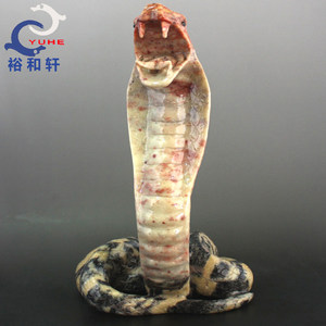 寿山石摆件真品 山秀园石 鸿运当头蝙蝠蛇灵蛇摆件【裕和轩】E7-1