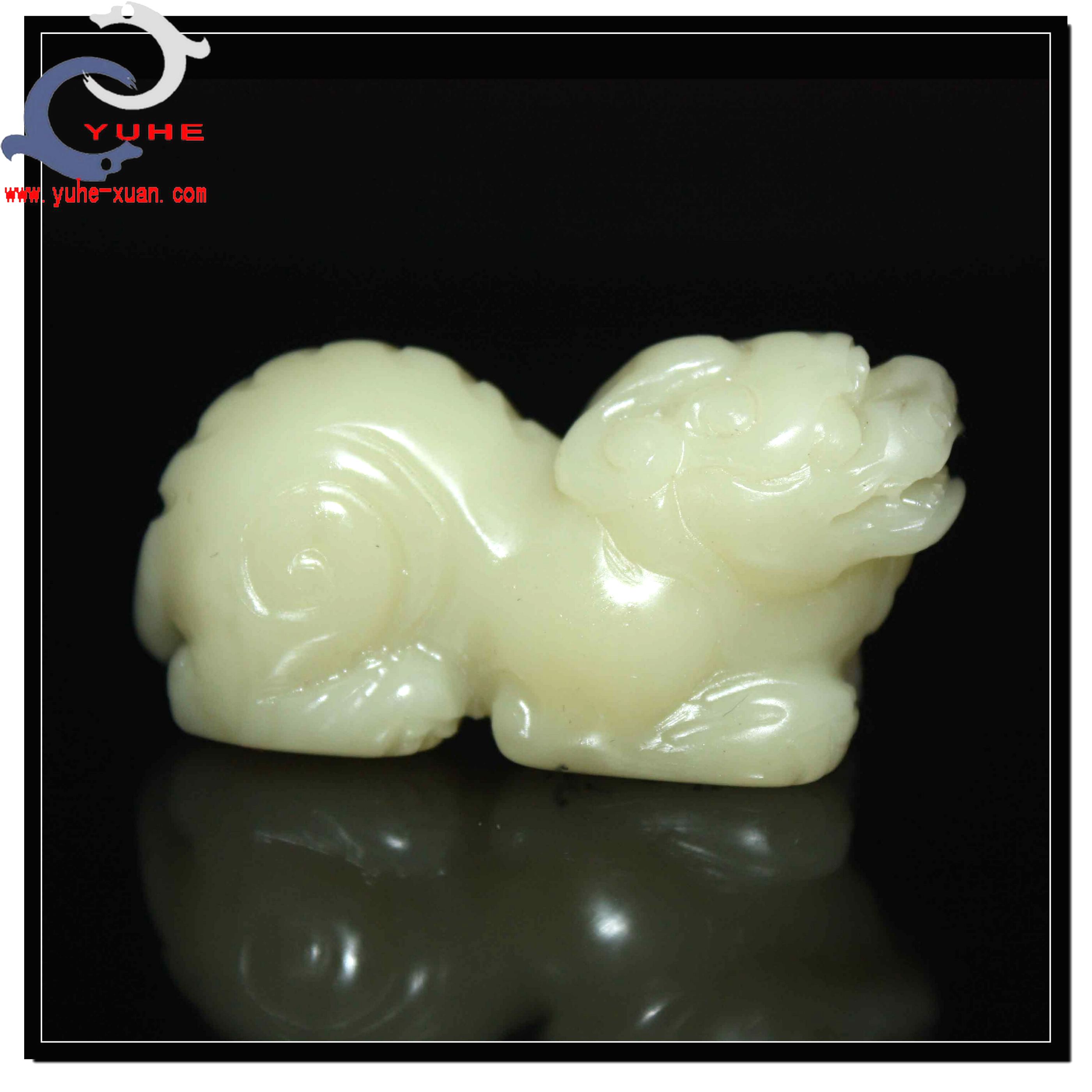 寿山石手件国石真品 芙蓉冻石 貔貅手把件手工雕刻【裕和轩】A7-3