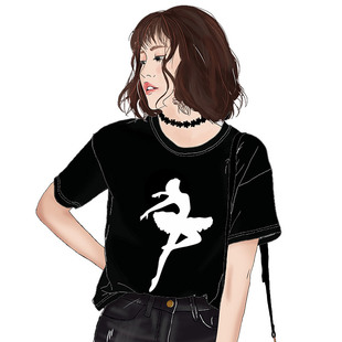 芭蕾舞T恤舞蹈培训班衣服广场舞短袖简约女优美体型瑜伽练功服棉t