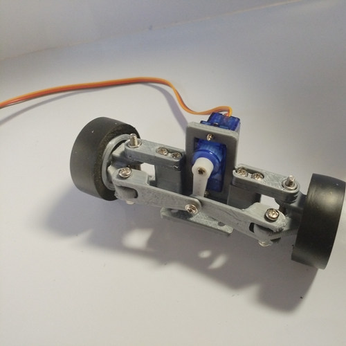 100mm转向总成(SG90舵机)  前桥 1:18车模 智能车 3D打印科技制作